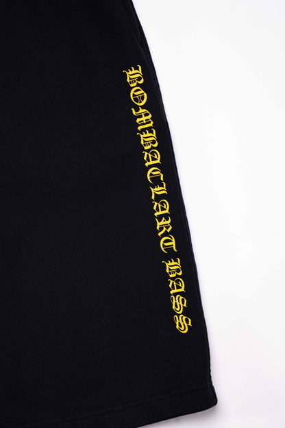 Tafari Sweatshorts Black & Yellow